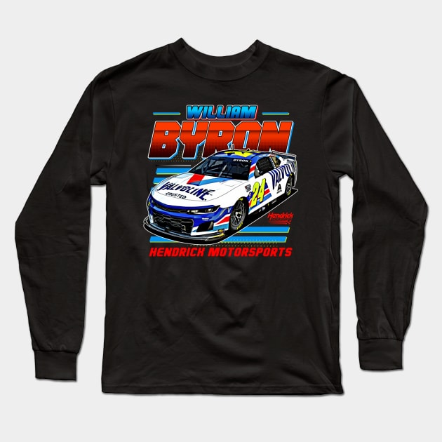 William Byron 24 Long Sleeve T-Shirt by Erianna Bee